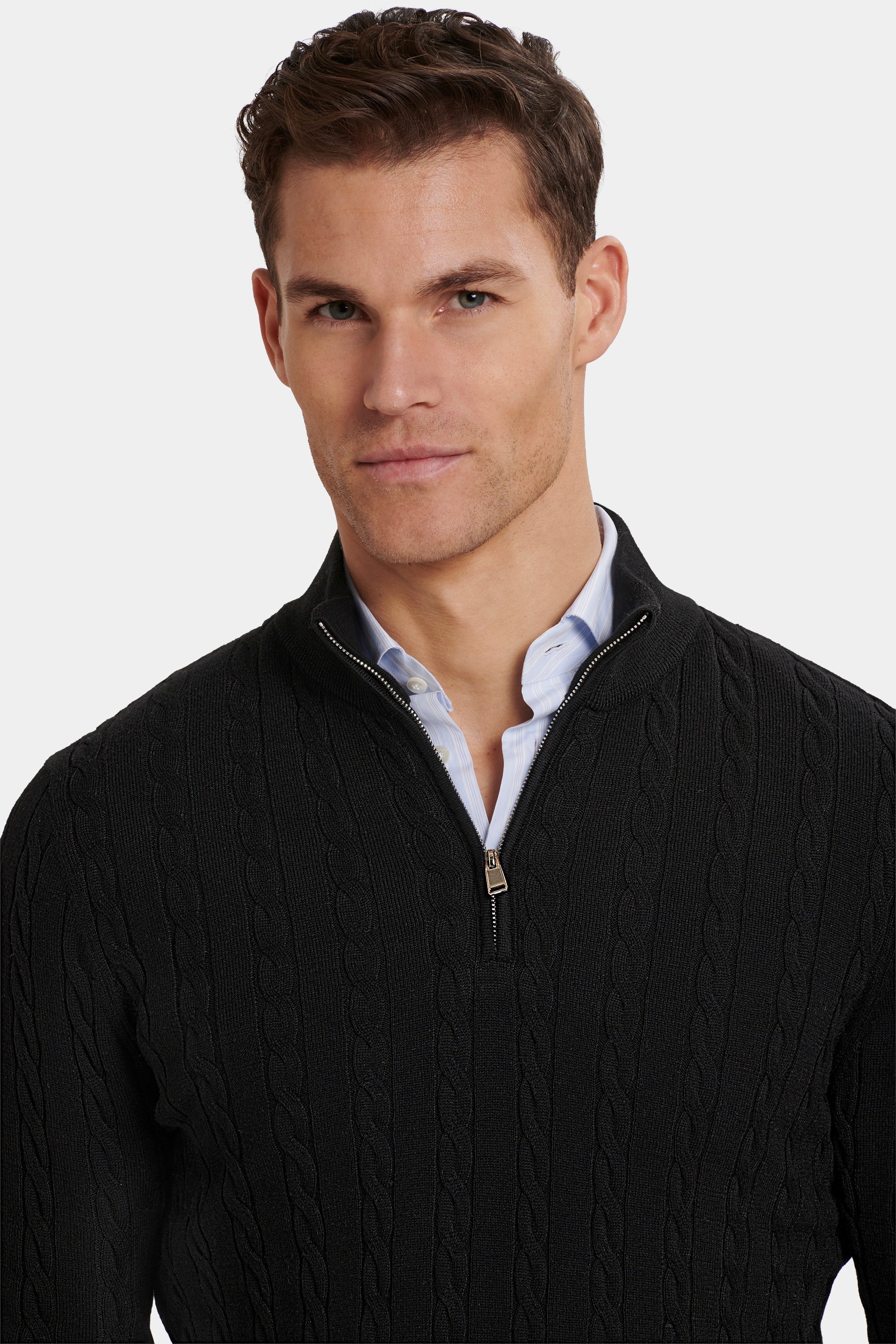 THE ADAMO QUARTER ZIP SWEATER