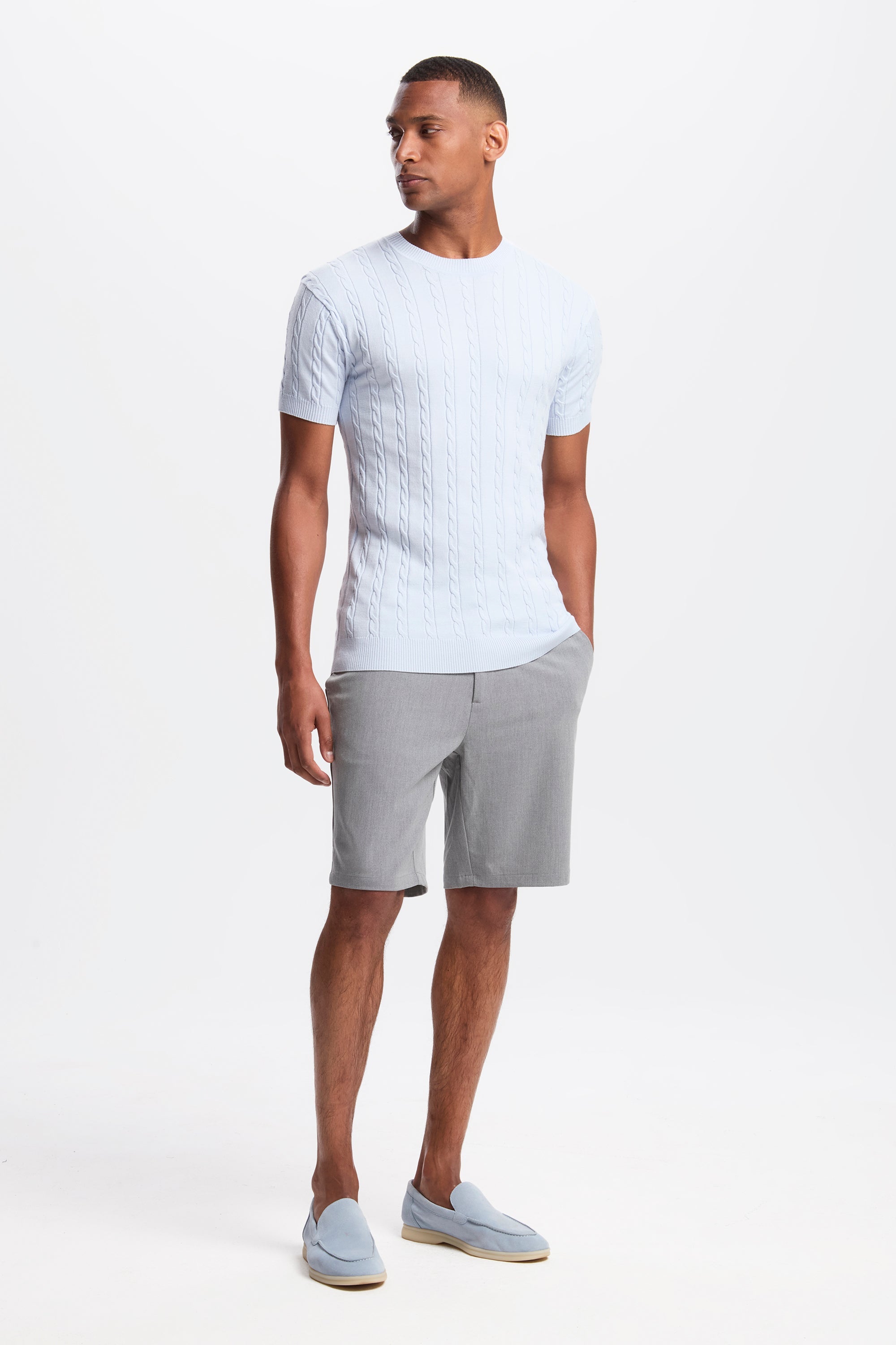 THE CABLE SHORT SLEEVE T-SHIRT