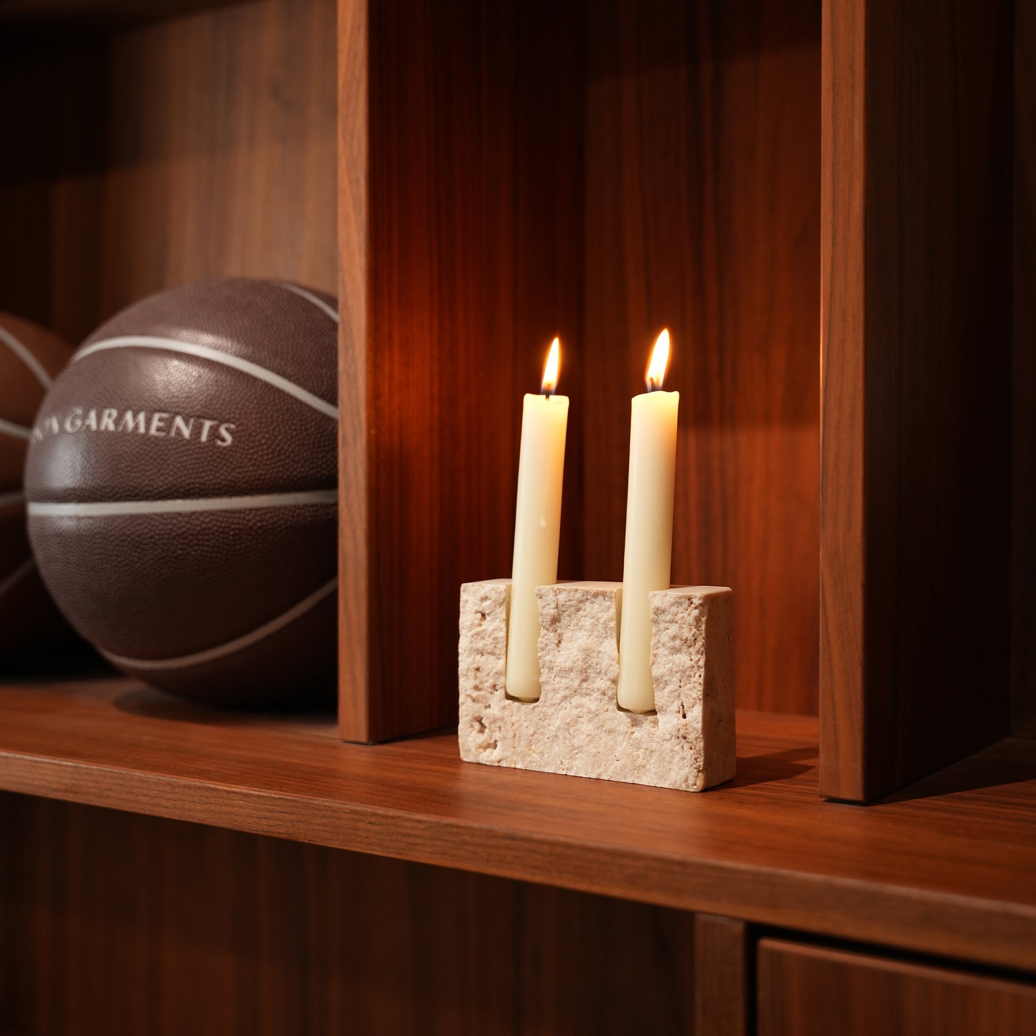 Candle Holder Duo Marmo