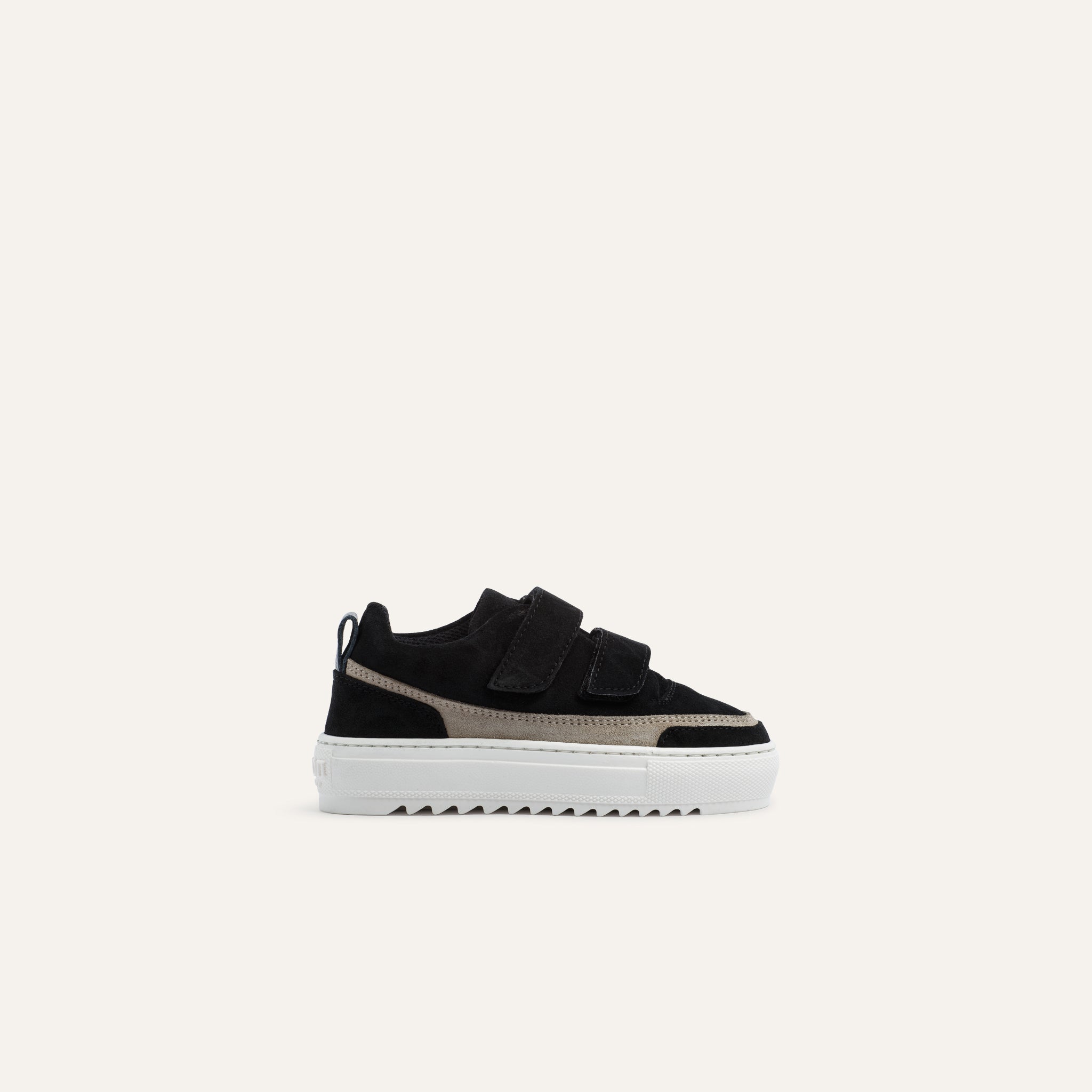 Kids Firenze Velcro Black Taupe